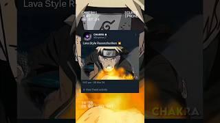 Naruto uses Lava Style Rasenshuriken 