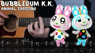 Bubblegum K.K - Animal Crossing - Fingerstyle Guitar Tutorial + TAB