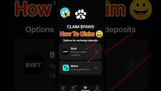 paws claim in exchange | claim paws token claiming | paws listing #shorts #viralvideo #paws #crypto