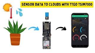 How to Send Data to Blynk IOT App Using DHT and TTGO T Sim7000G module Without WiFi Using GSM