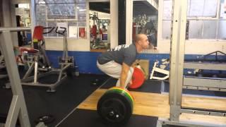 Sim Barnes 180kg Deadlift x 3 no straps