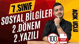 7.Sınıf Sosyal Bilgiler | 2.Dönem 2.Yazılı Soruları ve Çözümleri | SIFIRDAN 100 AL