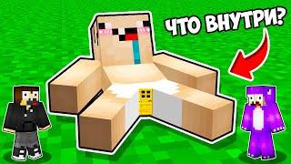 МЫ УМЕНЬШИЛИСЬ И ПРОВЕЛИ 24 ЧАСА ВНУТРИ НУБИКА В МАЙНКРАФТ ВИДЕО ТРОЛЛИНГ MINECRAFT