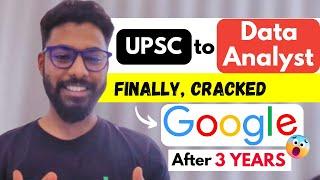 How as a Fresher he cracked a job at Google  | Google apprenticeship | UPSC to Data Analyst 