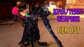 Kuva/Tenet Weapon Tier List With Timestamps: Which Tenet/Kuva Weapons to Pick and Which ones to Keep