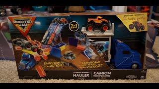 Monster Jam Transforming Hauler | Cool Toys with Justin