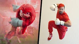 Trying KNUCKLES Stunts In Real Life (Sonic The Hedgehog)