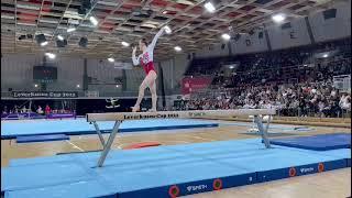 45th International Leverkusen-Cup 24/9/2022 Nika Kritski. Beam. England Squad