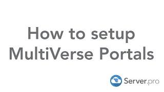 How to Setup Multiverse Portals - Minecraft Java