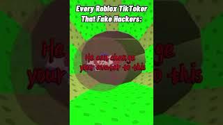 Every Roblox TikToker That Fake Hackers: #roblox #recommended #shorts