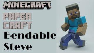 Minecraft Bendable Steve Paper Craft