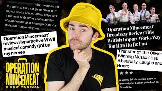 did Broadway like OPERATION MINCEMEAT? | a review roundup for the West End musical transfer
