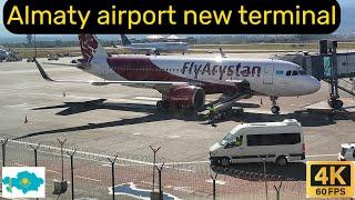 Almaty airport. All new terminal [4K 60 fps] 