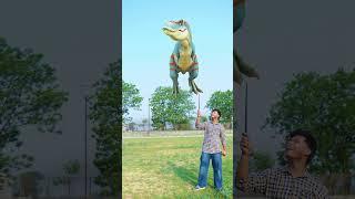 T-Rex Dinosaur roared while flying in Jurassic World | Dinosaur Point