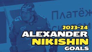 2023-24 Alexander Nikishin KHL goals regular season + playoffs