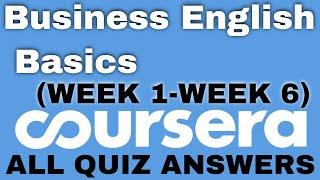 Business English:Basics coursera quiz answers | Business English Basics coursera answers |