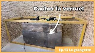 Je crée un coffrage puis je l’enduis pour cacher la cage d'escalier - Ep13 "La Grangette"