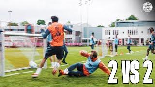 2 vs. 2 in training – intense duels 