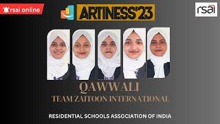 Senior Girls Qawwali  | Team Zaitoon International | Artiness'23 | RSAI