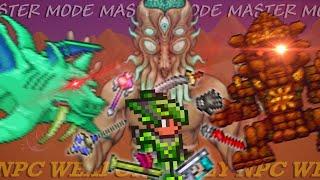 Can You Beat MASTER MODE Terraria With ONLY NPC WEAPONS?