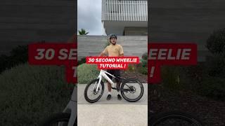 30 second wheelie tutorial  #bike #bmx #shorts #mtb #wheelie #streettrials #tutorial