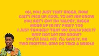 KICK IT LYRICS - LILNASX