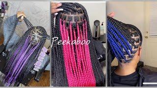 Peekaboo box braids ️ | dachivi's edits