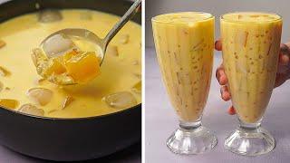 Mango Tapioca Jelly Drinks | Refreshing Mango Summer Drink Recipe | Yummy