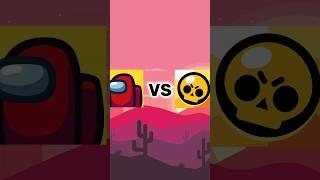 brawl stars vs among us see which one is more popular #shorts