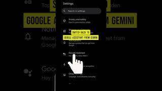 How to Switch Back to Google Assistant from Gemini #gemini #google #ai