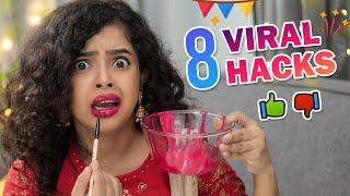  DURGA PUJA *VIRAL* HACKS!!Makeup, Lips, ‍Hair | Honest Review Ep 8 | Wonder Munna Unplugged