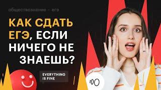 Как сдать ЕГЭ по обществознанию, если ничего не знаешь?