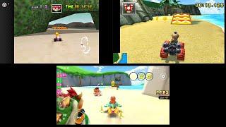 Evolution of Koopa Troopa Beach in the Mario Kart Series (1996 - 2022)