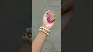 Easy Beads Bracelet Making #shorts #youtubeshorts #bracelet #shortsfeed