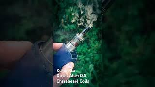 KUMA RTA DIESEL ALIEN BY CHEZABEARD COILS #shorts #vape