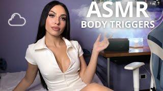 ASMR - Fast Body Triggers and Shoes Scratching, Collarbone tapping, ring sound and more