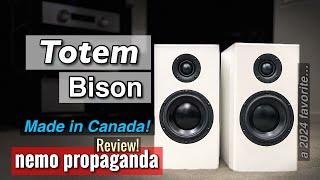 Surprising holographics! Totem Bison Monitor bookshelf speaker Review!