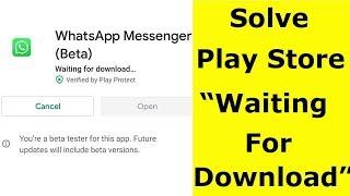 Fix Waiting For Download(Download Pending) Error In Google Play Store