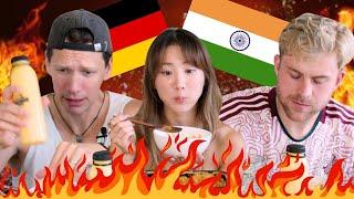  Germans Try Spicy Indian Food | YB vs. FOOD