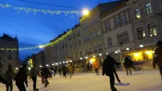 Lviv Ice Skating Rink Ploshcha Rynok in January 2016