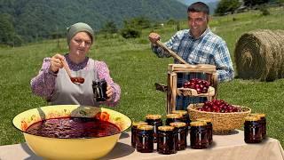 How We Make Homemade Jam In Azerbaijan! Traditional Fruit Preservation