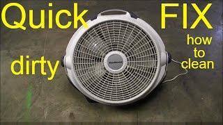 how to clean fan