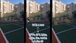 ‍Basketball 10 hits in a row! (8,5m+, 6m+, 5,5m, 4,6m, 2m, under +3 ~1,5m)+ bonus 18m by grADZor