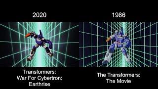 Arrival of Galvatron & G1 Comparison | WFC: Earthrise (2020) vs Transformers: The Movie (1986)