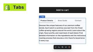 Shopify - How to add tabs to product descriptions