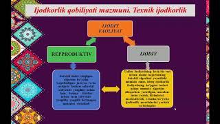 IJODKORLIK FAOLIYATINING ASOSIY TUSHUNCHALARI