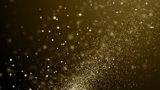 4K gold particles HD background video