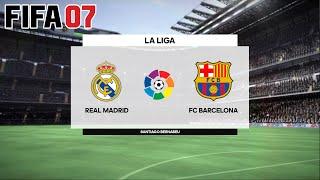 FIFA 07 (2007) - FC Barcelona vs Real Madrid - Gameplay XBOX 360 HD [Xenia]