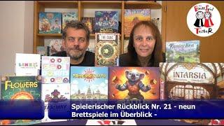 Spielerischer Rückblick Nr. 21 - neun Brettspiele im Überblick - Brettspiel - Die Brettspieltester