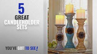 Top 10 Candleholder Sets [ Home Decor 2018 ]: Set of 3 Vintage Inspired Candleholder Set by